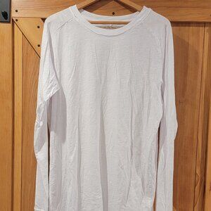 Free People - We the Free - Long Sleeve White T-Shirt - Sz. Large